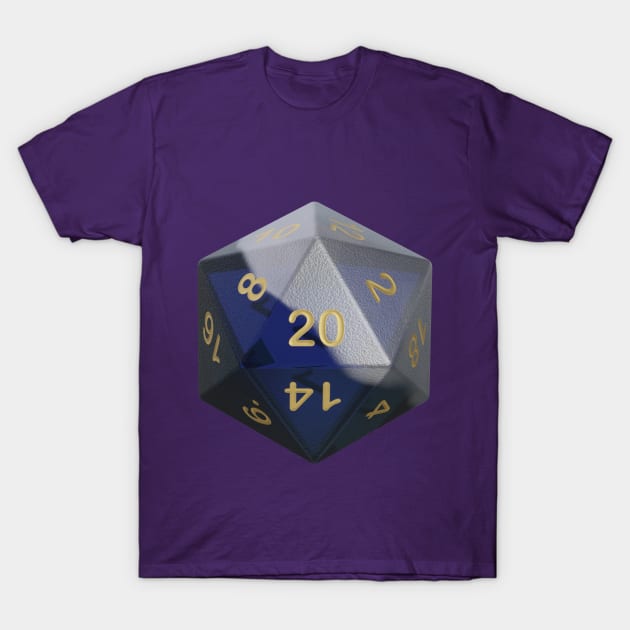 DND D20 Dice T-Shirt by sensibilitees